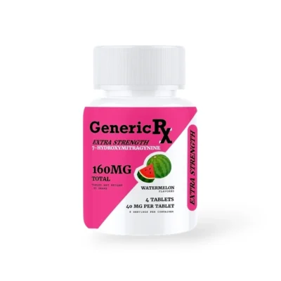 Generic RX 7-Hydroxymitragynine Chewable Tablets Watermelon 40mg Per Tablet